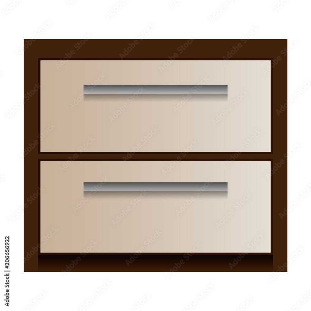 Wood drawer mockup. Realistic illustration of wood drawer vector mockup for web design isolated on white background Wood drawer mockup. Realistic illustration of wood drawer vector mockup for web design isolated on white background