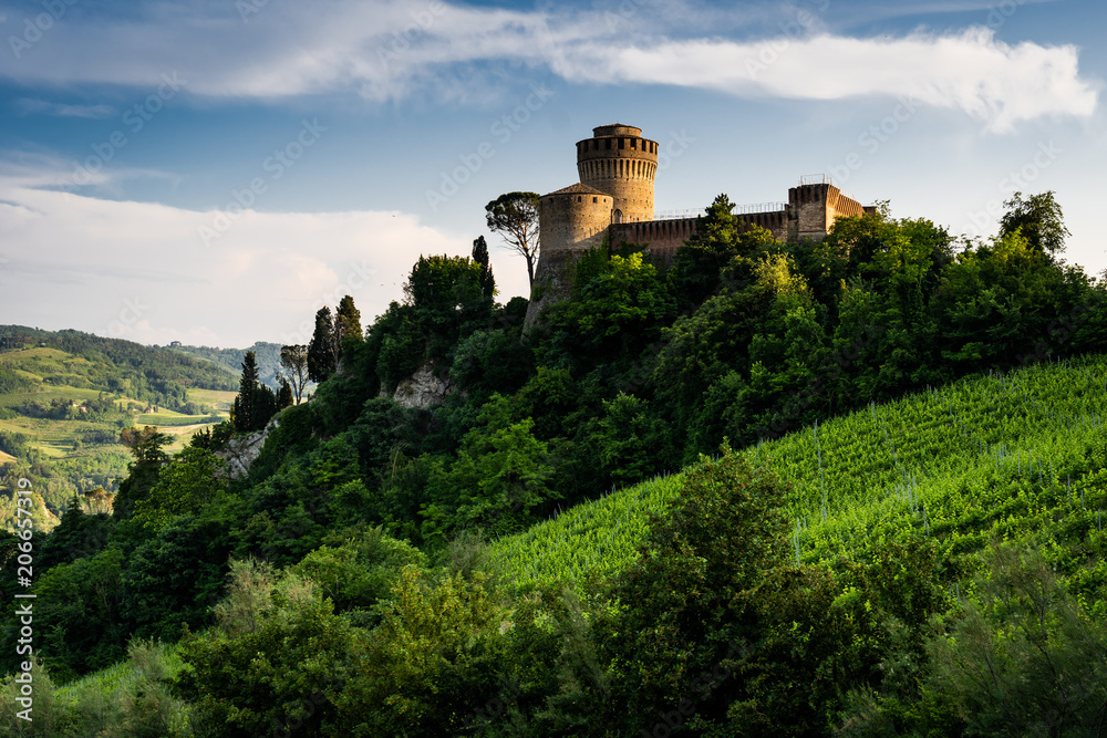 Brisighella, Ravenna, Emilia Romagna, Italy Europe. The medieval fortress.