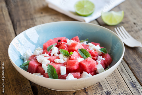 Wassermelonen Feta Salat photo