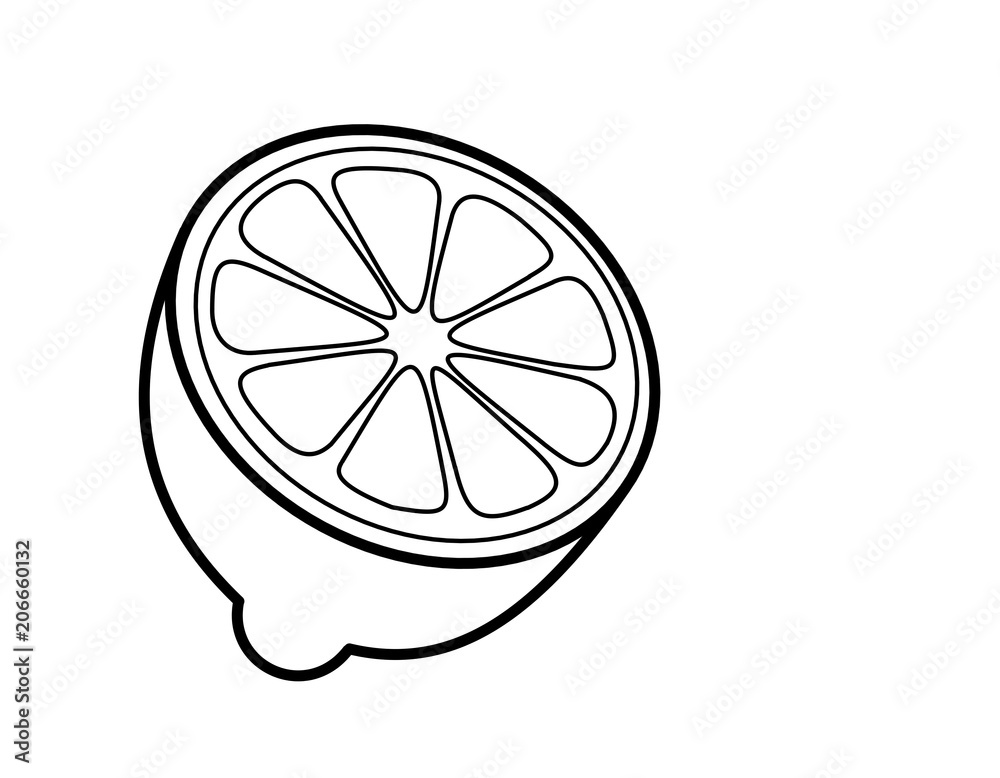 レモン(線画) レモン(線画)