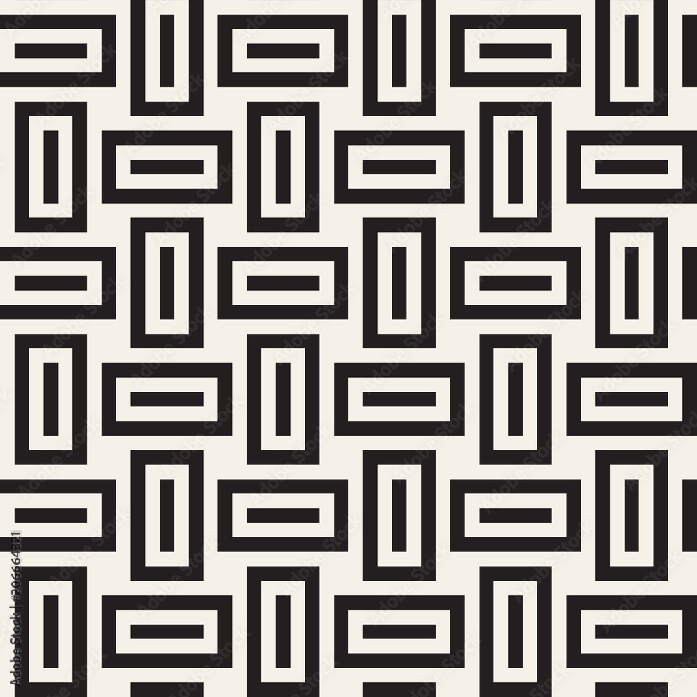 Vector seamless pattern. Modern stylish abstract texture. Repeating geometric tiles