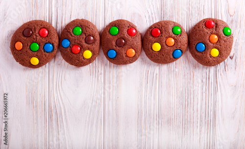 Chocolate candy cookies