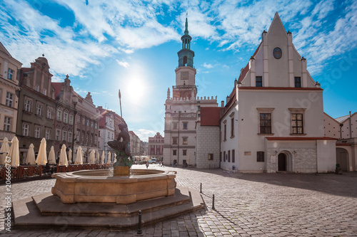 Obraz na płótnie Poznan center w salonie