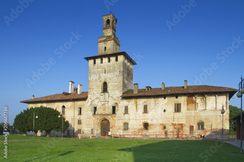 Cusago, Castello Visconteo, Lombardia, Italia, Europa, Europe