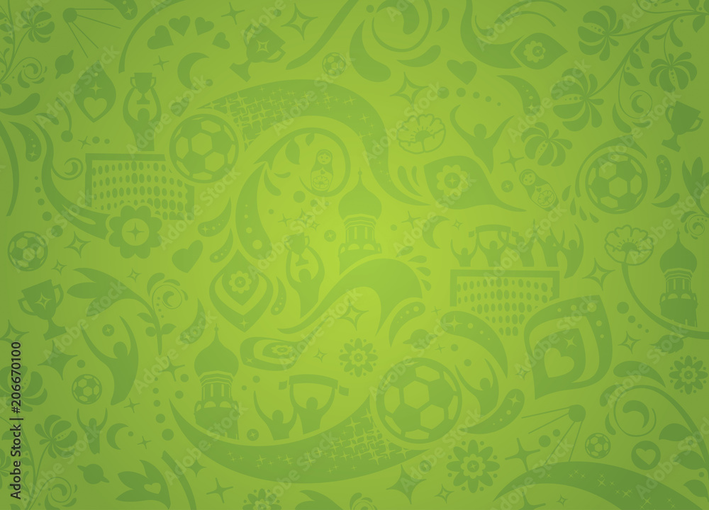 Naklejka premium SPORT FOND VERT RUSSIE