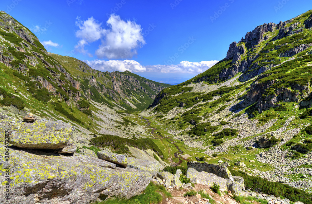 Fototapeta premium Beautiful landscape in the high mountain