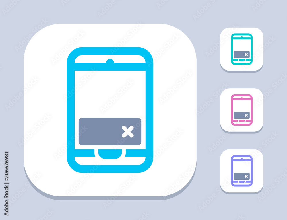 Mobile Banner Ad - Bright Icons . A professional, pixel-perfect icon. Mobile Banner Ad - Bright Icons . A professional, pixel-perfect icon.