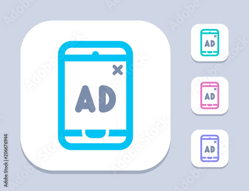 Mobile Ad - Bright Icons . A professional, pixel-perfect icon.