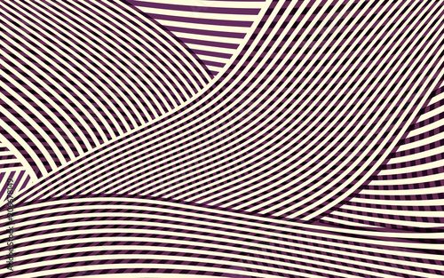 Abstract Curve Stripe Pattern