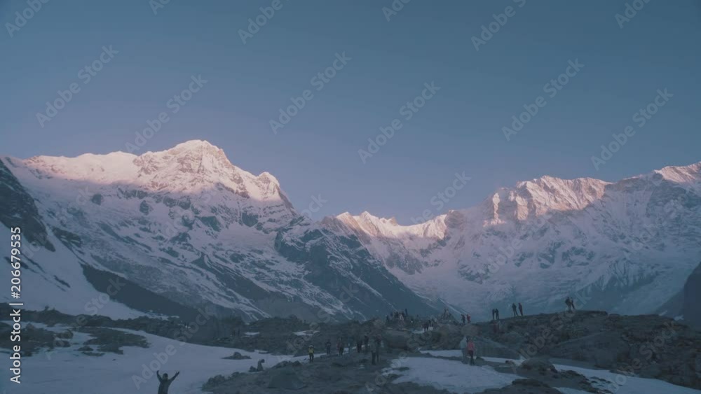 High Speed Sun light against Snow Mountain on Annapurna base camp 2 High Speed Sun light against Snow Mountain on Annapurna base camp 2