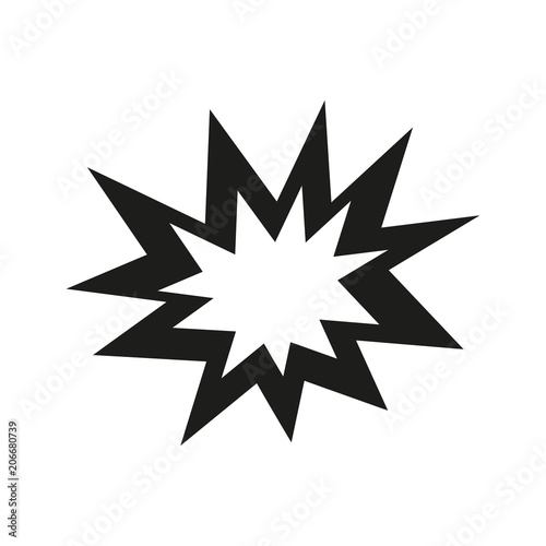 Boom icon. Flat Design