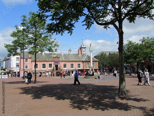 Obraz na płótnie Market Cross and Town Hall, Carlisle.