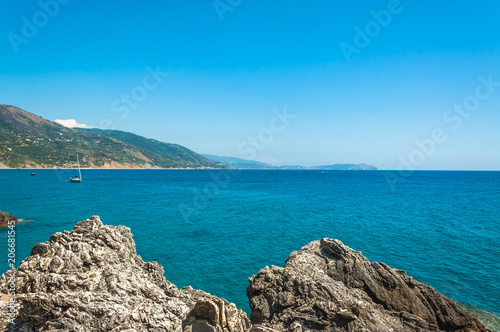 The Cilento coastline near Pisciotta  Campania  Italy