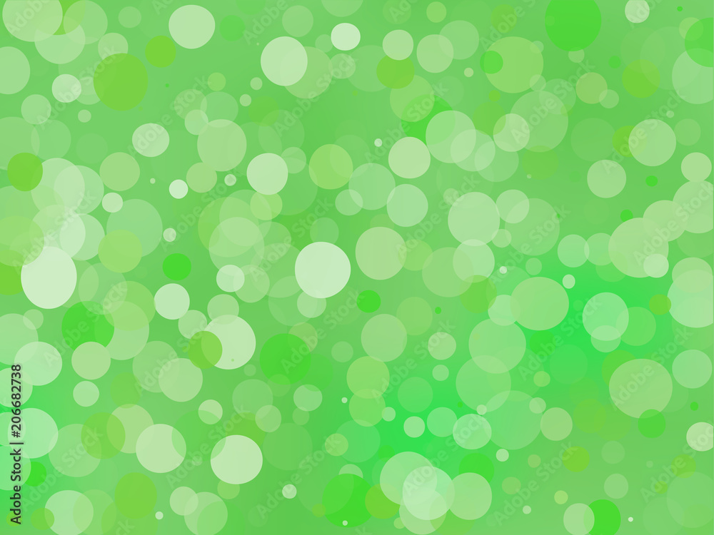 Green gradient background with bokeh effect. Abstract blurred pattern. Light background Vector illustration Green gradient background with bokeh effect. Abstract blurred pattern. Light background Vector illustration