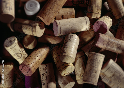 A random bunch of wine corks.