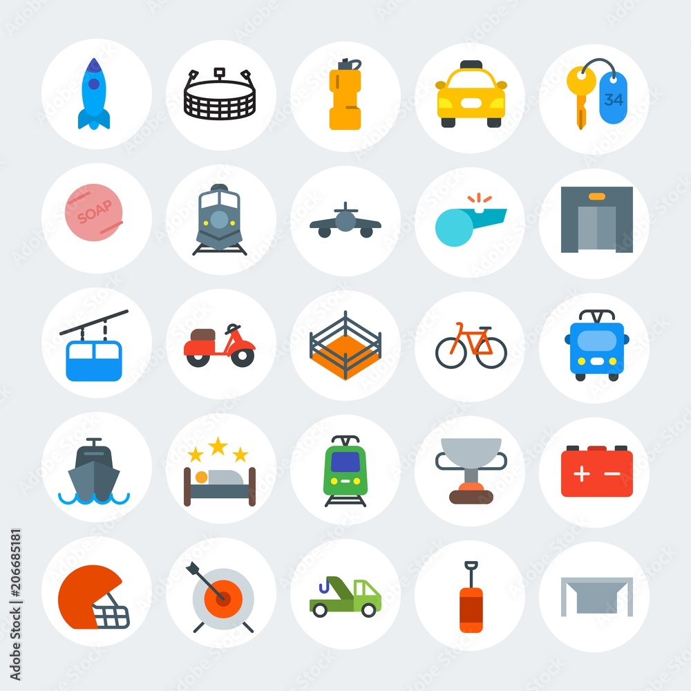 Modern Simple Set of transports, hotel, sports Vector flat Icons. Contains such Icons as rugby, vehicle, fight, repair, sport and more on white cricle background. Fully Editable. Pixel Perfect. Modern Simple Set of transports, hotel, sports Vector flat Icons. Contains such Icons as rugby, vehicle, fight, repair, sport and more on white cricle background. Fully Editable. Pixel Perfect.