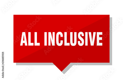 all inclusive red tag