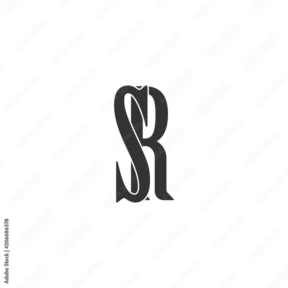Letter SR Monogram Minimalist Icon Logo, SR RS logo initial letter design, SR Letter Logo Design with Creative Modern Trendy Typography Letter SR Monogram Minimalist Icon Logo, SR RS logo initial letter design, SR Letter Logo Design with Creative Modern Trendy Typography