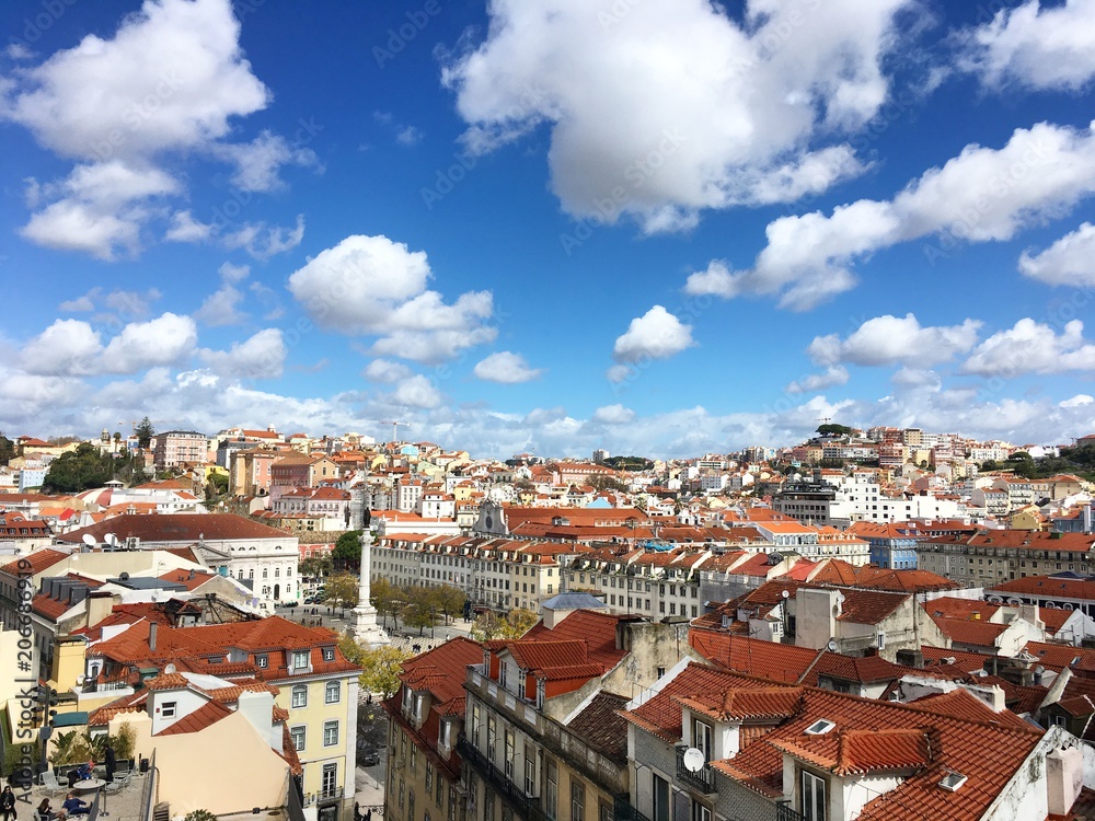 View over Lisbon city Portugal