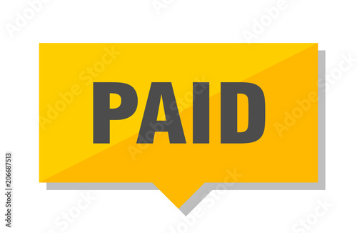 paid price tag