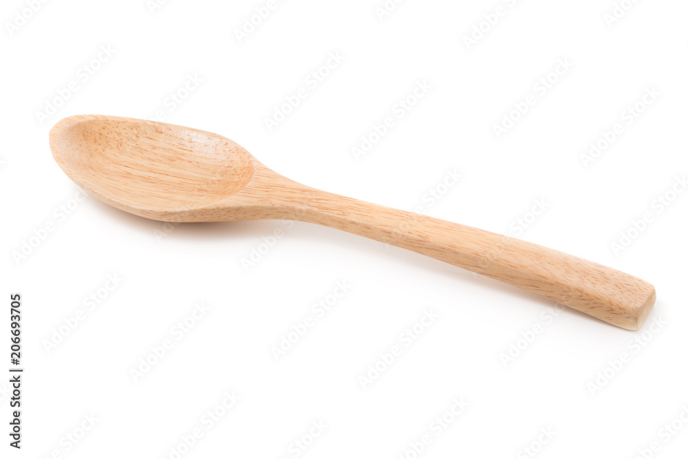 Wooden Spoon isolated on a white background Wooden Spoon isolated on a white background