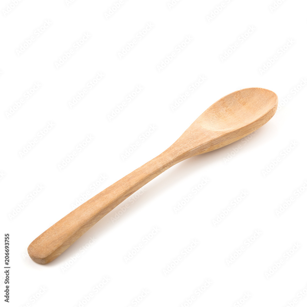 Wooden Spoon isolated on a white background Wooden Spoon isolated on a white background