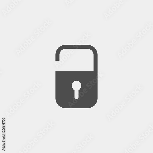 Free Download Padlock flat vector icon - GFXLoad
