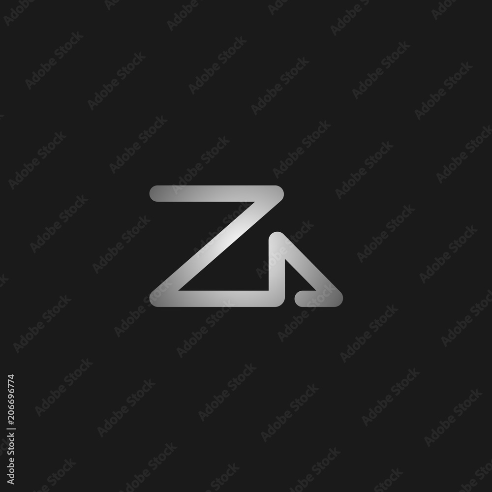 Initial Letter ZA Logo Template Design Vector Initial Letter ZA Logo Template Design Vector