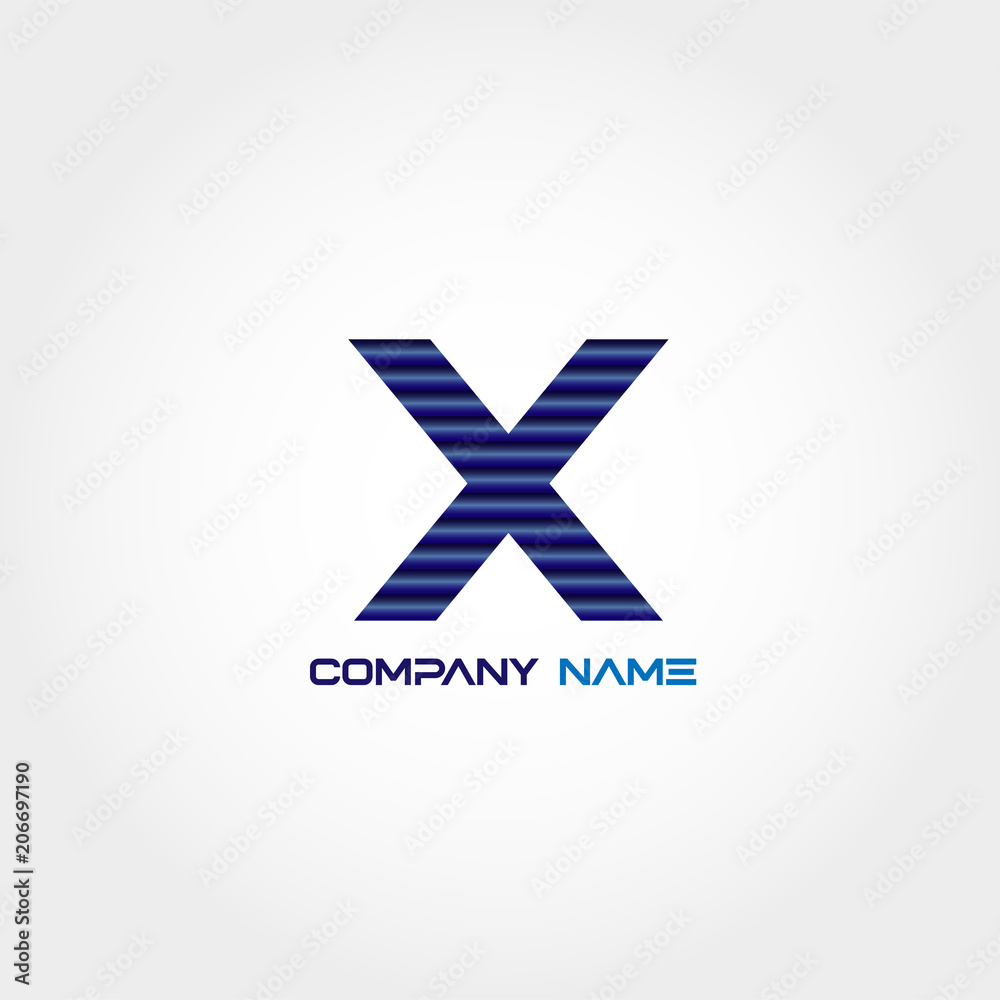 Initial Letter X Logo Template Design Vector