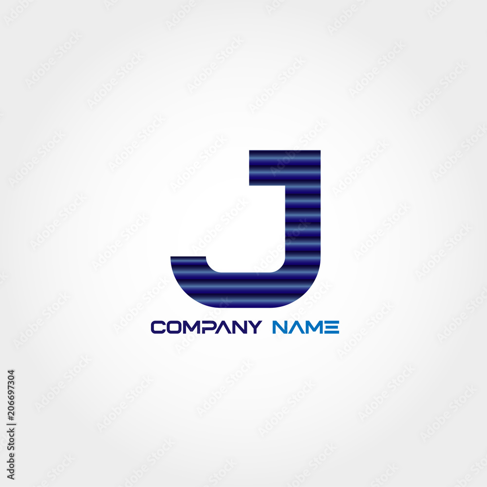 Initial Letter J Logo Template Design Vector Initial Letter J Logo Template Design Vector