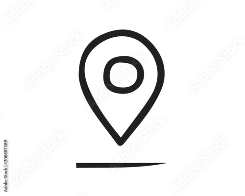 location icon design illustration,hand drawn style design, designed for web and app