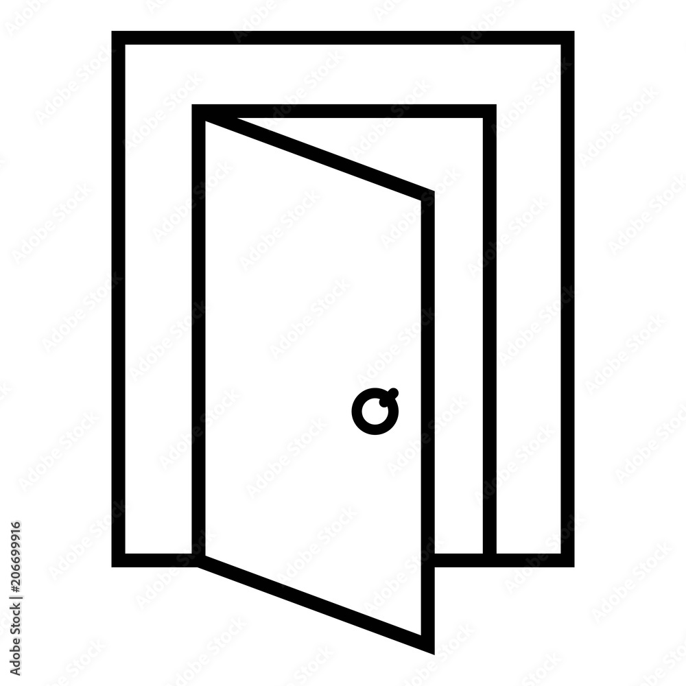 Door vector icon Door vector icon