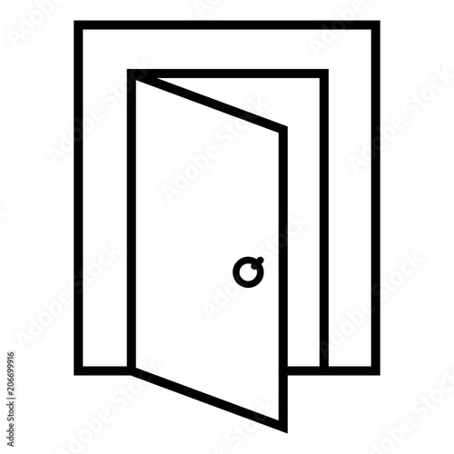 Door vector icon