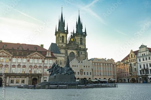 Prague, Czech Republic, area in the center of the city