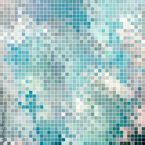 abstract vector square pixel mosaic background