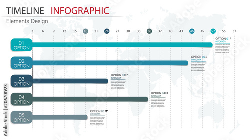 Vector abstract element timeline infographics. Design for business or finance template layout, brochure, workflow, information or presentation and other. Infographis timeline path. Abstract 3D vector.