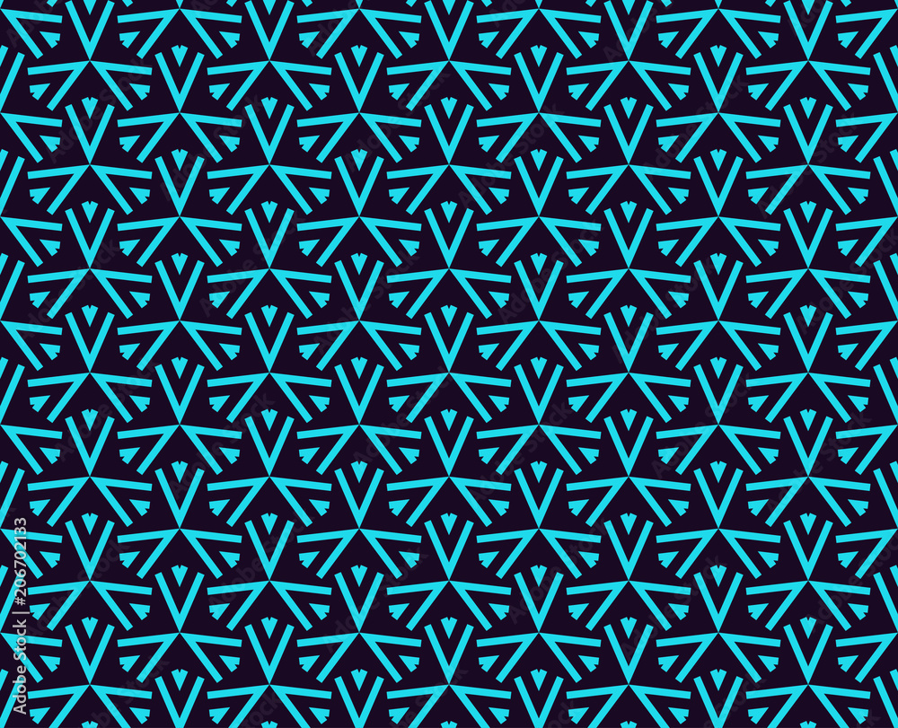 Seamless pattern. Ornament geometric. Linear abstract background.