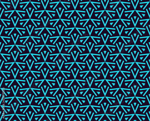 Seamless pattern. Ornament geometric. Linear abstract background.