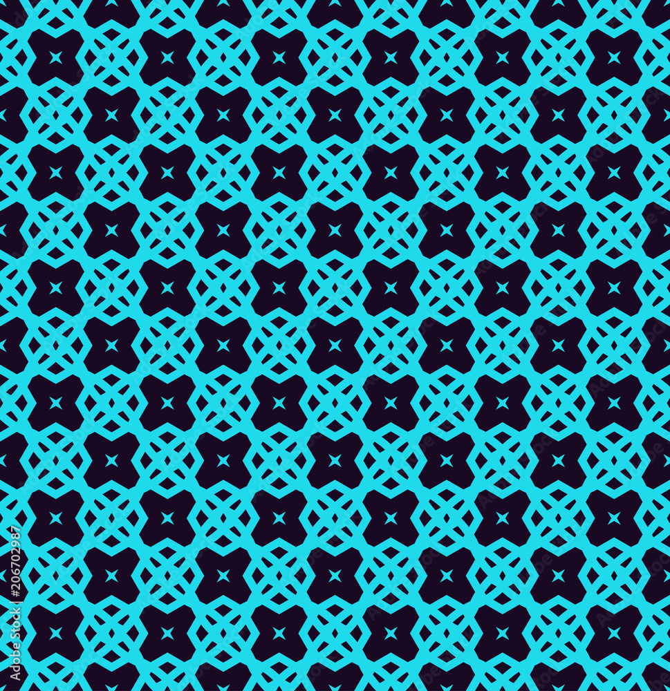 Seamless geometric lines ornament pattern, linear pattern with thin elegant blue color ornamental wallpaper. Seamless geometric lines ornament pattern, linear pattern with thin elegant blue color ornamental wallpaper.
