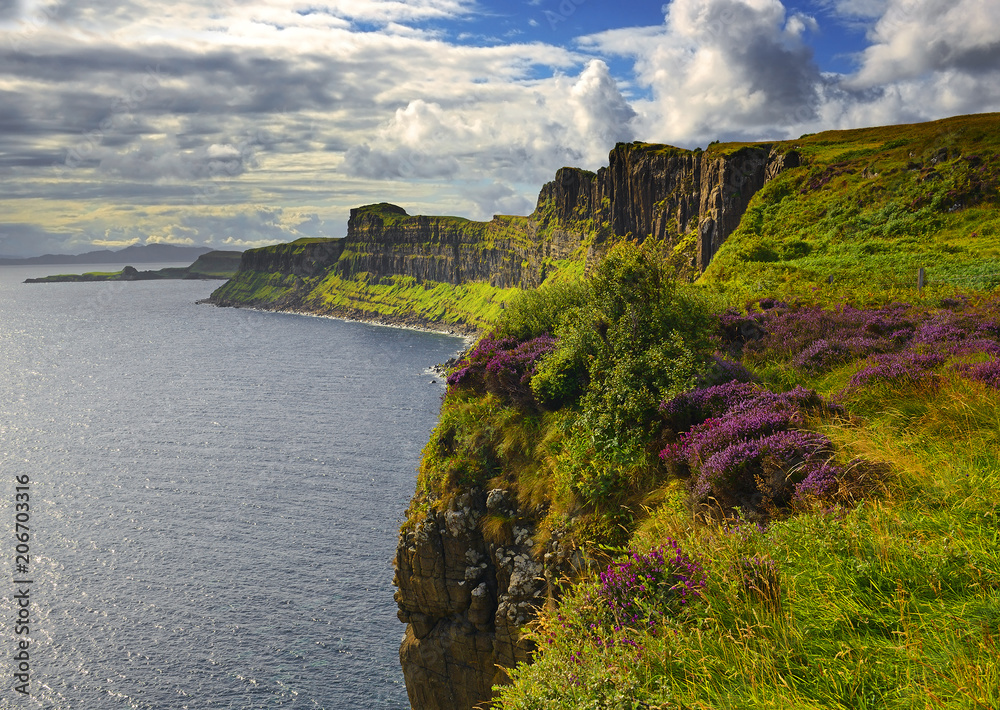Highland Rocks Photo & Art Print Kilt Rock - Pleats and Pillars in Scottish highlands ...
