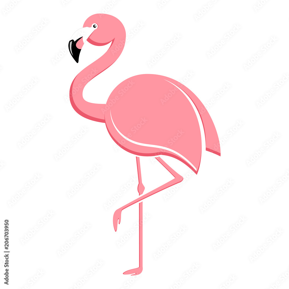Flamingo stehend - flamingo vector illustration Flamingo stehend - flamingo vector illustration