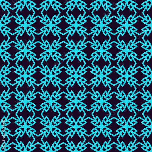 Vector seamless pattern. Modern stylish linear texture. Repeating geometric tiles with line elements. © Saiful