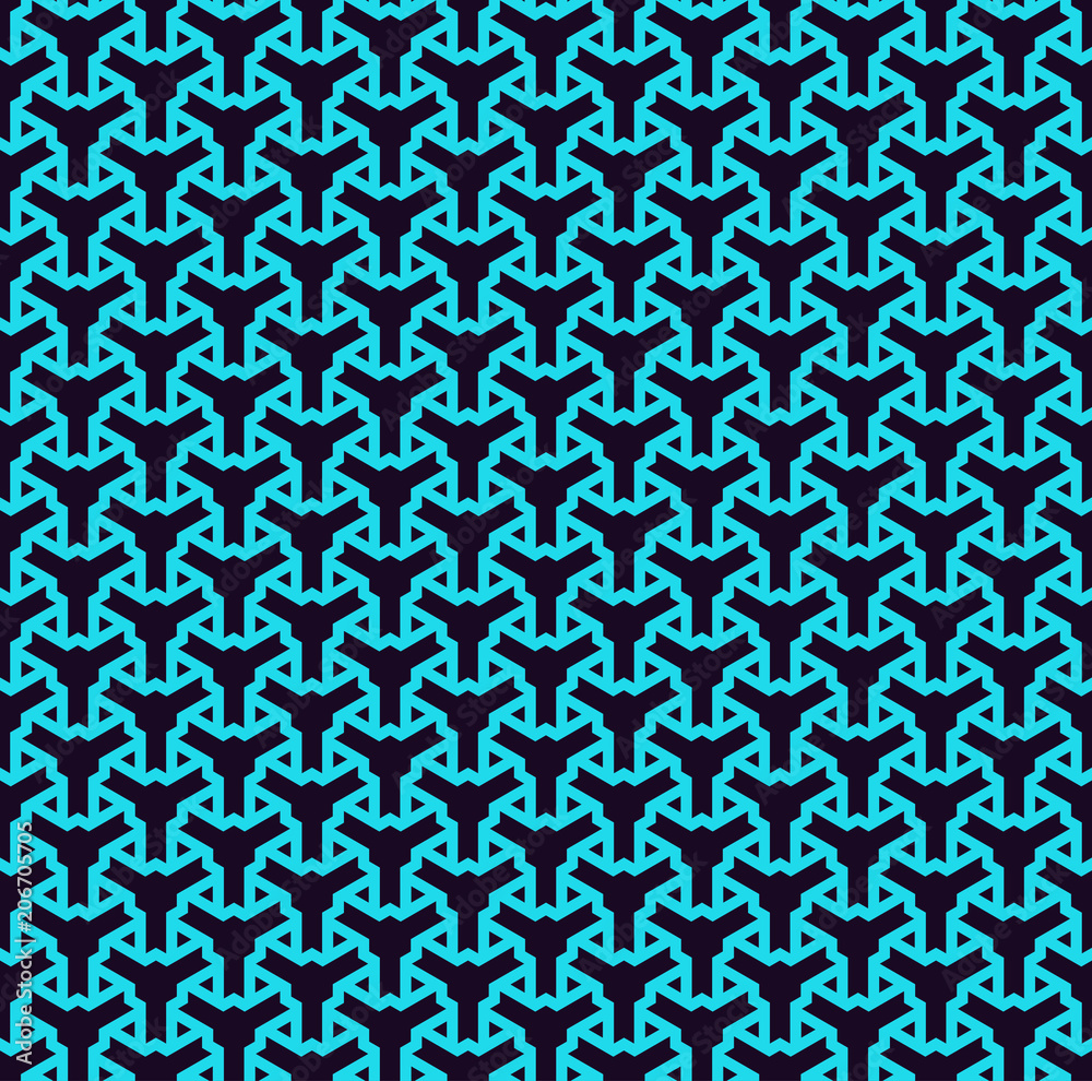 Seamless pattern. Ornament of lines and curls. Linear abstract background. Seamless pattern. Ornament of lines and curls. Linear abstract background.