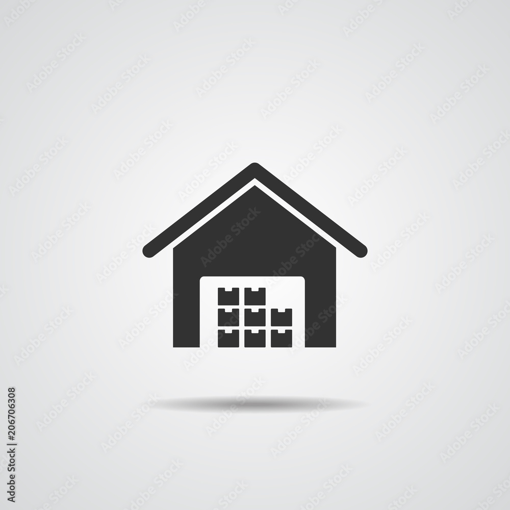 warehouse icon vector warehouse icon vector