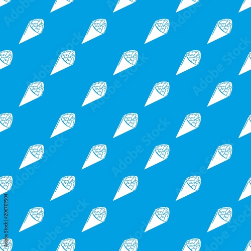 Sushi food pattern vector seamless blue repeat for any use