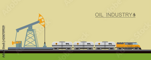 Vector oil pump with train.