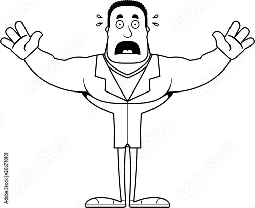 Cartoon Scared Doctor