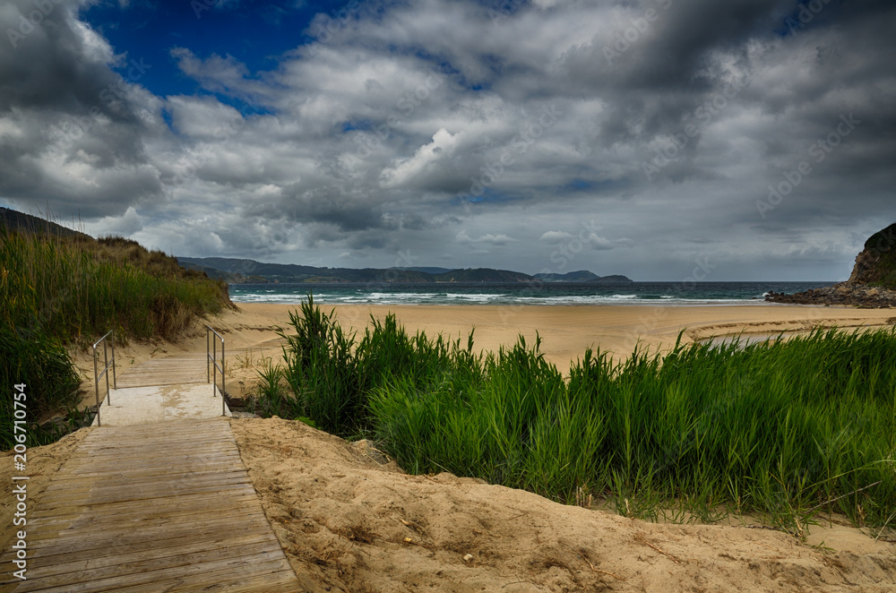 Spanish destination, Galicia, north-west region, Esteiro beach