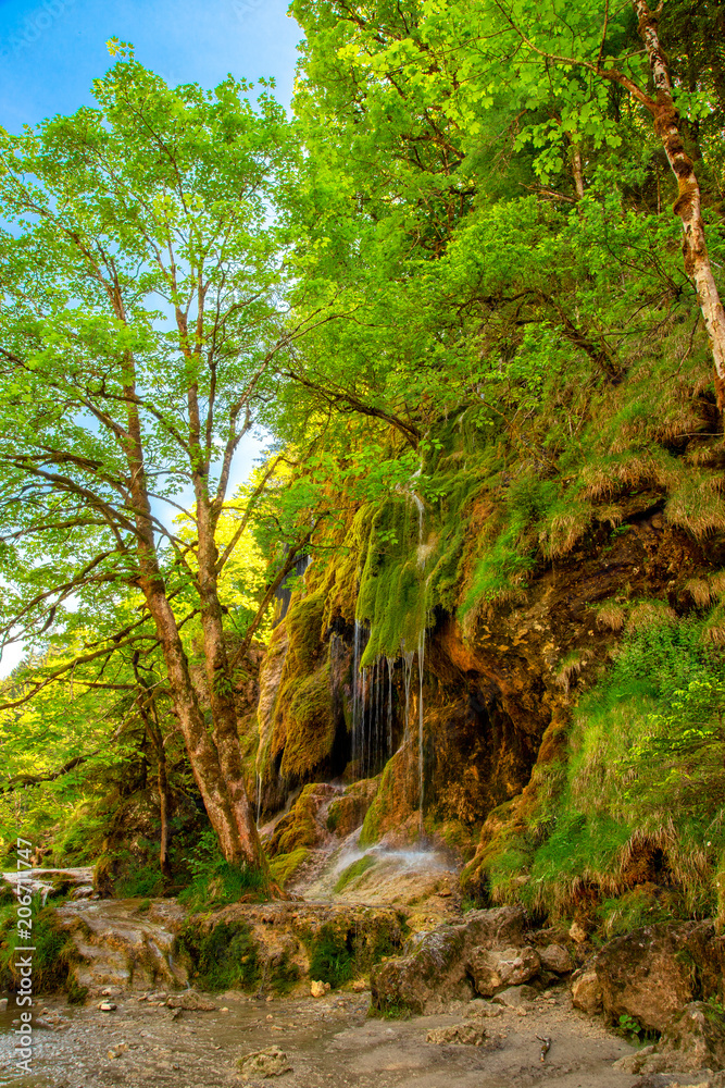 Schleierfall in der Ammerschlucht Schleierfall in der Ammerschlucht