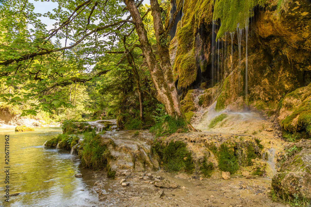 Schleierfall in der Ammerschlucht Schleierfall in der Ammerschlucht